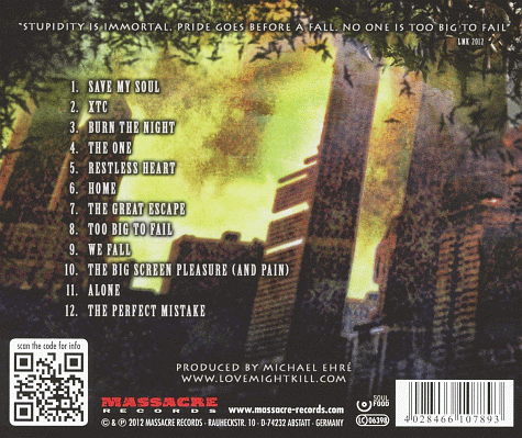 LOVE.MIGHT.KILL - 2 Big 2 Fail (2012) back cover