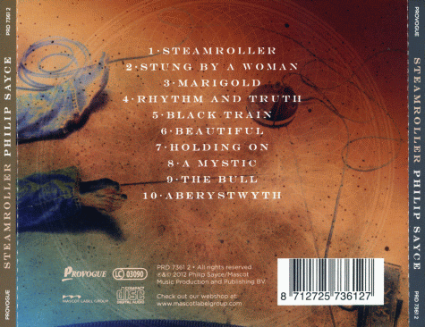 PHILIP SAYCE - Steamroller (2012) back cover