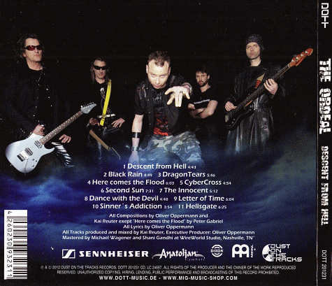 THE ORDEAL - Descent From Hell (2012) back cover