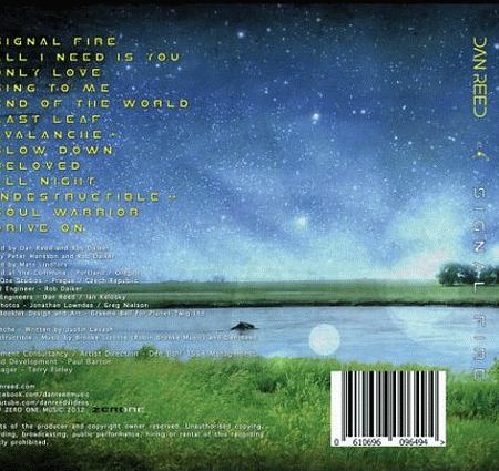 DAN REED - Signal Fire (2013) back cover