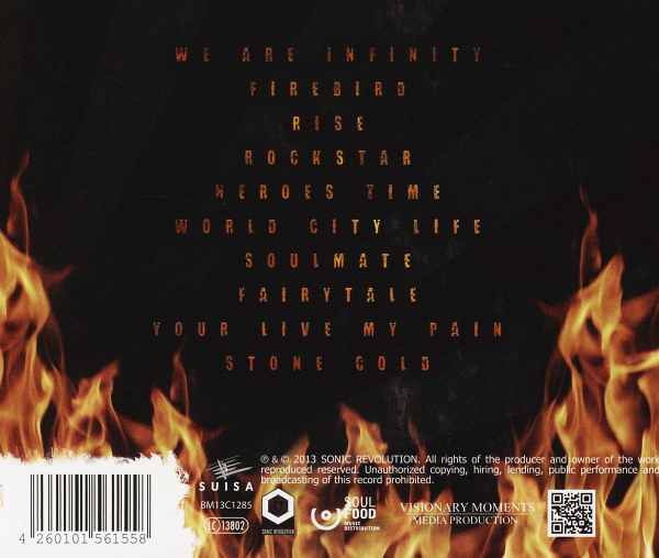 AUDIOLEGEND - We Are Infinity (2013)back cover