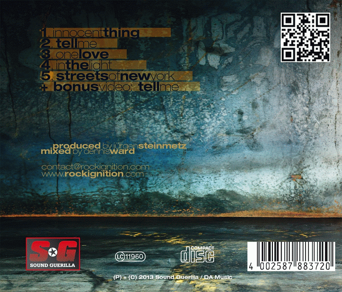 ROCK IGNITION - Innocent Thing (2013) back cover