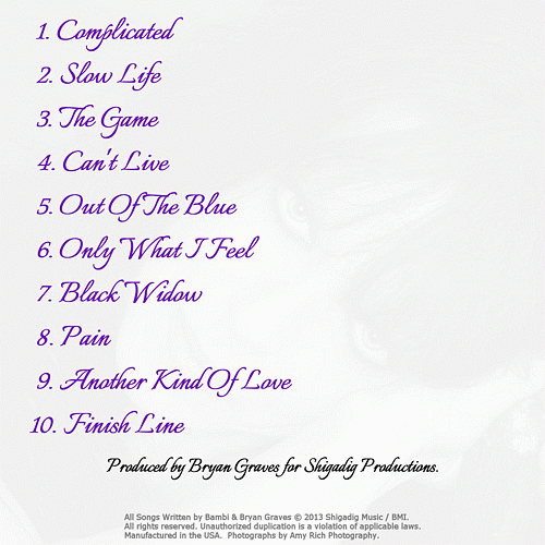 BAMBI - Complicated (2013) back cover