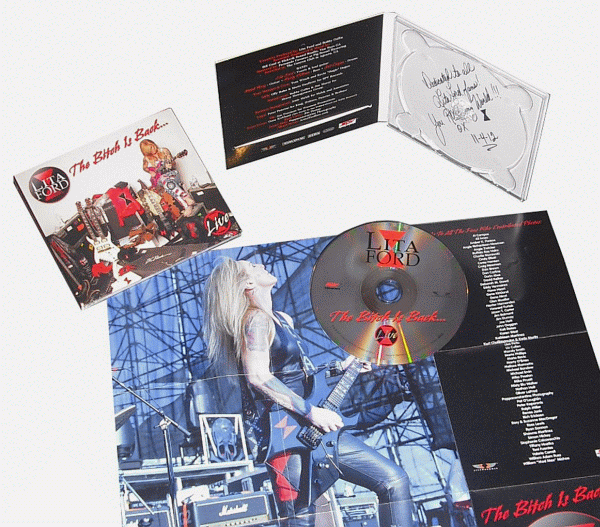 LITA FORD - The Bitch Is Back... Live (2013) CD photo, booklet