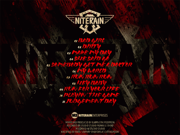 NITERAIN - Crossfire (2013) back cover