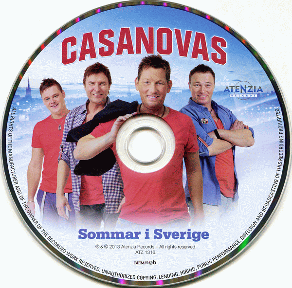 CASANOVAS - Sommar I Sverige (2013) cd photo