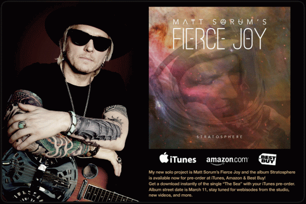 MATT SORUM'S FIERCE JOY - Stratosphere (2014) inside