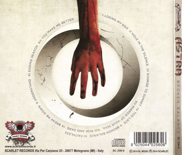 ASTRA - Broken Balance (2014) back cover