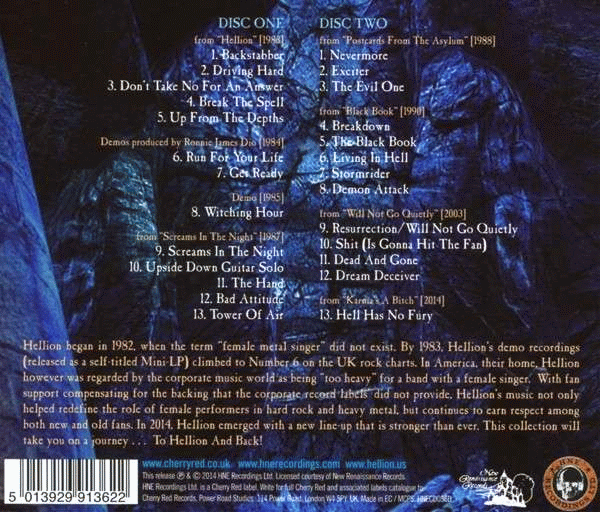 HELLION - To Hellion And Back (2CD Anthology 1983-2014) back cover