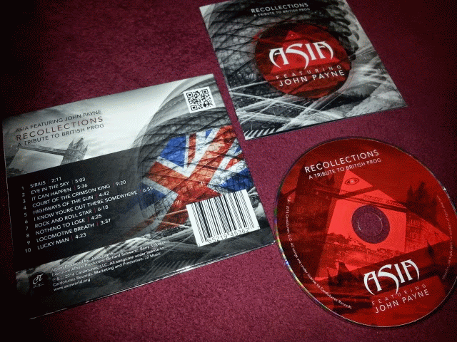 ASIA feat. JOHN PAYNE - Recollections; A Tribute To British Prog (2014) cd photo