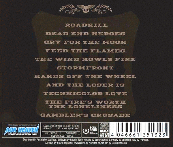 DEAD END HEROES - RoadKill (2014) back cover