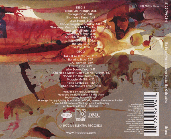 THE DOORS - Weird Scenes Inside The Gold Mine [Remastered] (2014) back cover