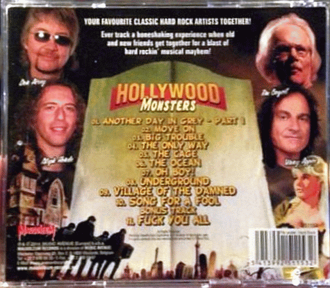 HOLLYWOOD MONSTERS - Big Trouble (2014) back cover