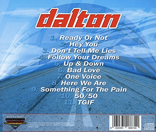 DALTON - Pit Stop (2014) back cover