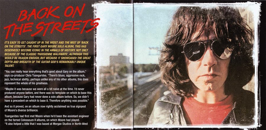 GARY MOORE - Back On The Streets [Rock Candy remaster] booklet