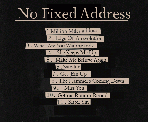 NICKELBACK - No Fixed Address (2014) back