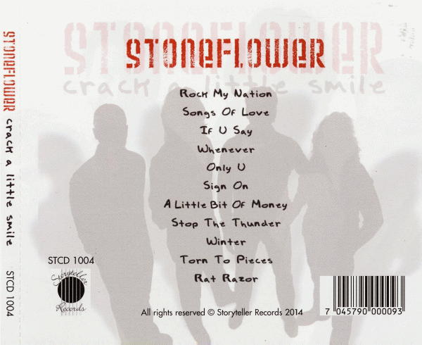 STONEFLOWER - Crack A Little Smile [reissue] (2014) back cover