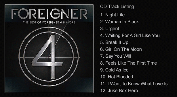 FOREIGNER - The Best of Foreigner 4 & More (2014) back