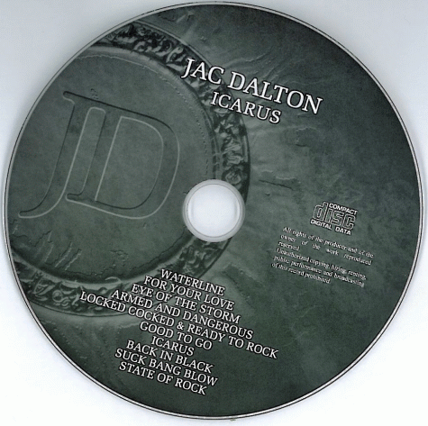 JAC DALTON - Icarus [remastered] (2014) cd photo