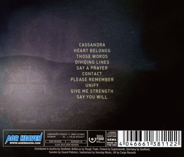 CARE OF NIGHT - Connected (2015) back cover