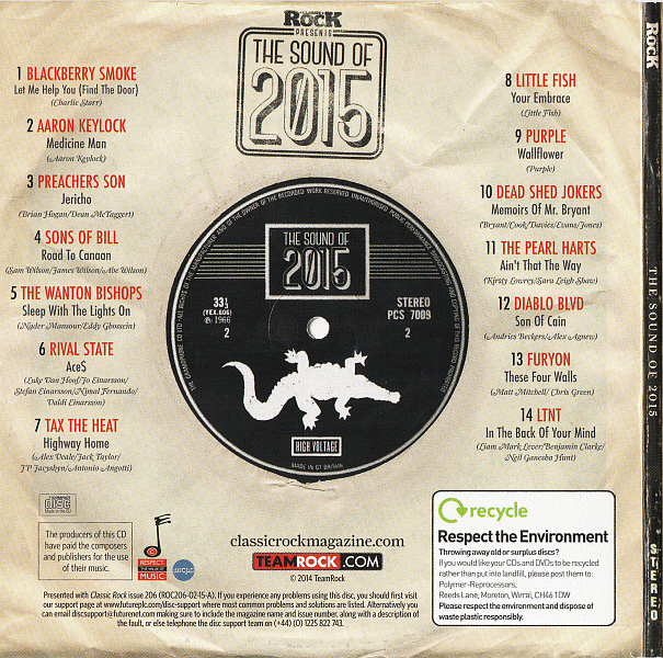 VA - Classic Rock Magazine #206 The Sound Of 2015 back cover