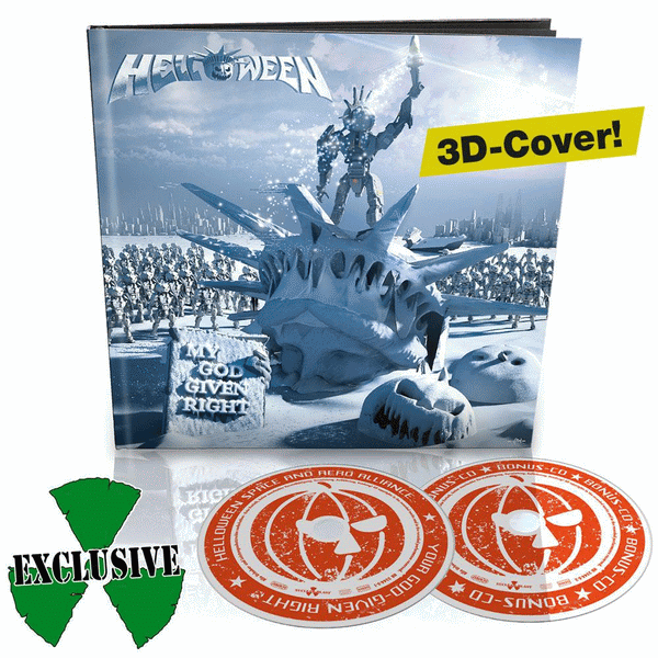 HELLOWEEN - My God-Given Right [3D Deluxe Earbook Bonus CD] (2015) discs photo