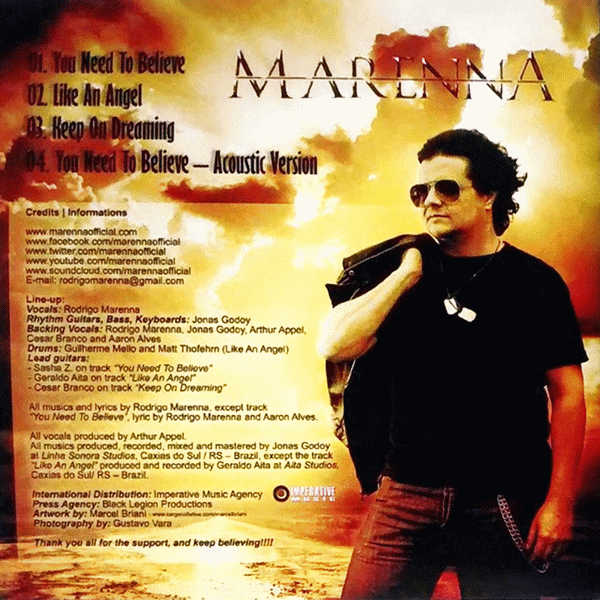 MARENNA - My Unconditional Faith (2015) back