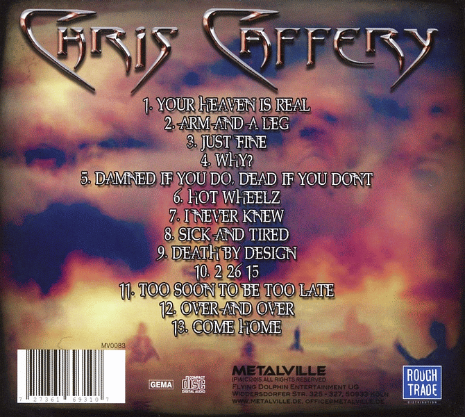 CHRIS CAFFERY - Your Heaven Is Real (2015) back