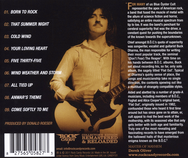 BUCK DHARMA - Flat Out [Rock Candy Remastered & Reloaded] back