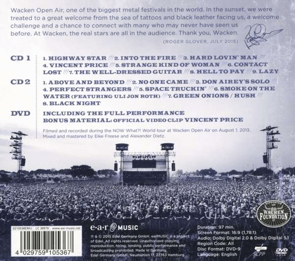 DEEP PURPLE - From The Setting Sun... (In Wacken) [2015] back