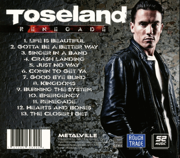 TOSELAND - Renegade +2 (2015) back