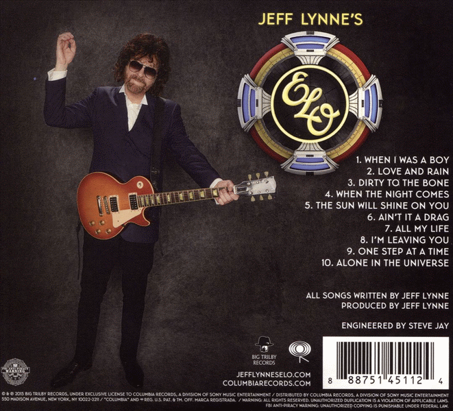 Jeff Lynne's ELO - Alone In The Universe [Deluxe Edition] (2015) back