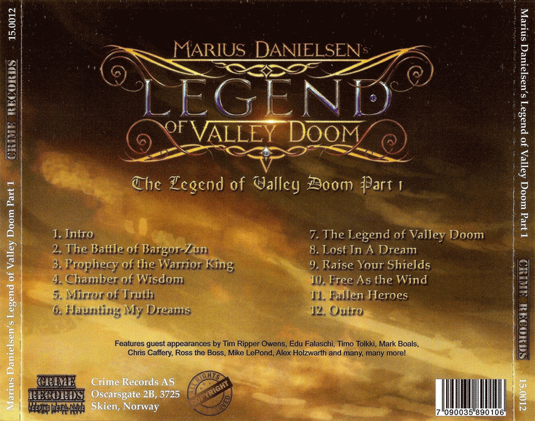 Marius Danielsen's Legend Of Valley Doom [Part 1] (2015) back