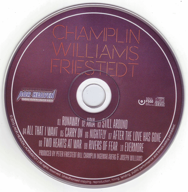 CHAMPLIN WILLIAMS FRIESTEDT - CWF (2015) [retail] disc