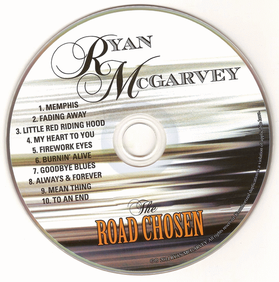 RYAN McGARVEY - The Road Chosen - disc