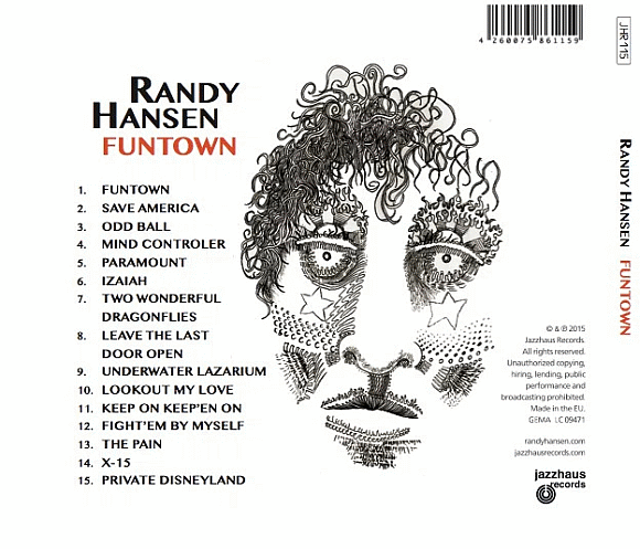 RANDY HANSEN - Funtown (2016) back