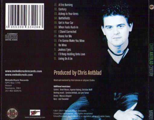 CHRIS ANTBLAD - Century - back