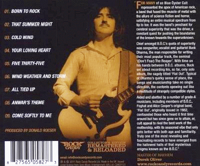 BUCK DHARMA - Flat Out [remastered] (2011) back cover