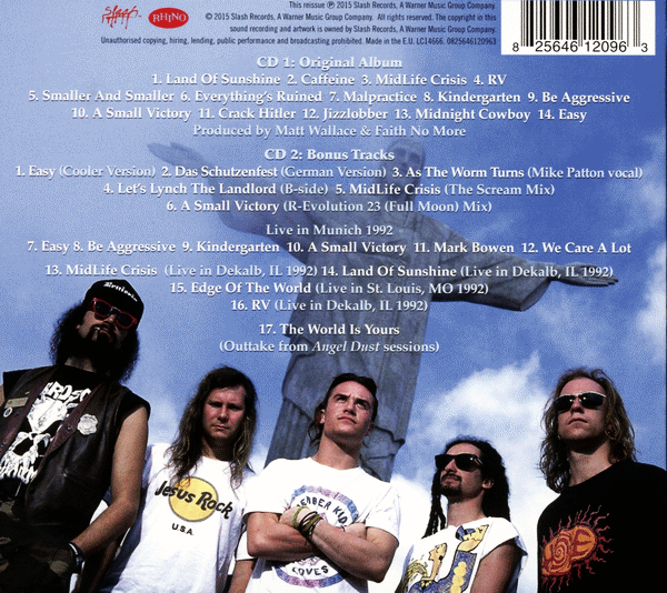 FAITH NO MORE - Angel Dust [Deluxe Edition Remastered] back