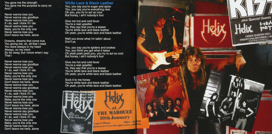 HELIX - No Rest For The Wicked [Rock Candy remaster] booklet