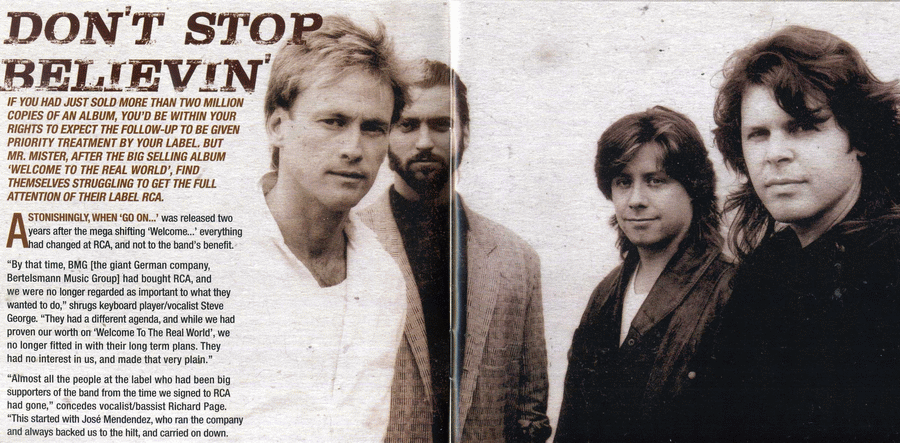 Mr. MISTER - Go On... [Rock Candy remaster] (2015) booklet