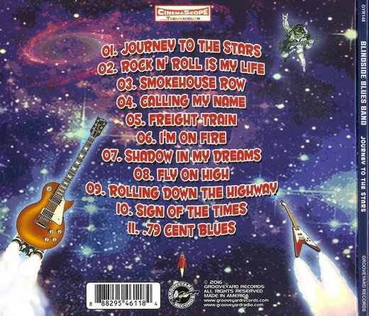 BLINDSIDE BLUES BAND - Journey To The Stars (2016) back