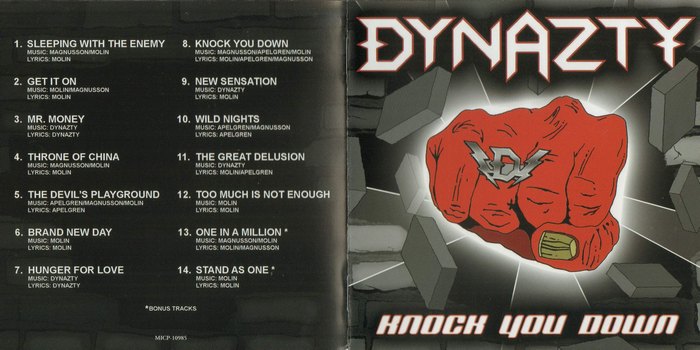 DYNAZTY - Knock You Down [Japan Edition +3] booklet