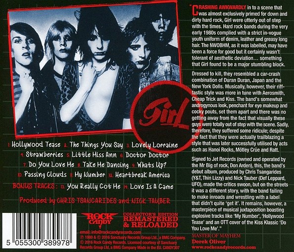 GIRL (Phil Collen) - Sheer Greed [Rock Candy remastered +3] (2016) back