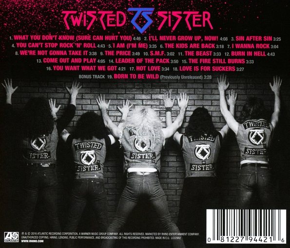 TWISTED SISTER - The Best Of The Atlantic Years (2016) back