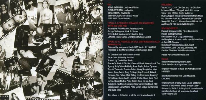 FM - Indiscreet [Rock Candy Remastered] booklet 2
