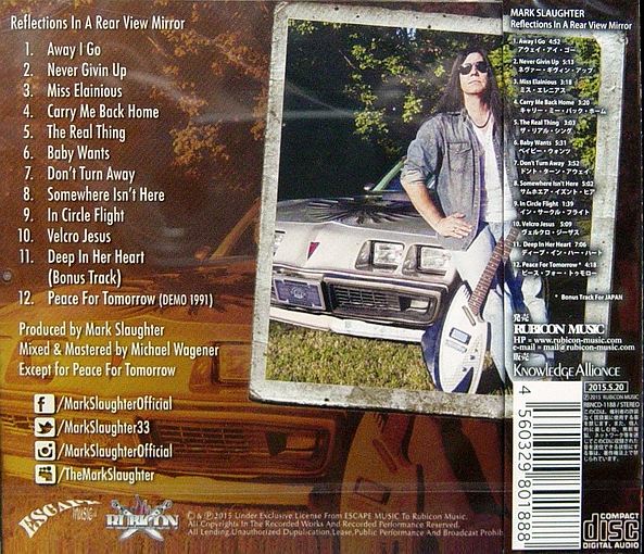 MARK SLAUGHTER - Reflections In A Rear View Mirror [Japan Edition +1] back