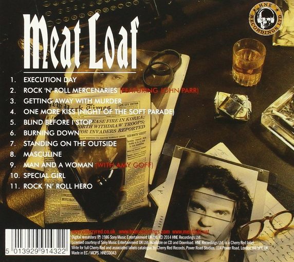 MEAT LOAF - Blind Before I Stop [Cherry Red / Hear No Evil remastered] (2017) back
