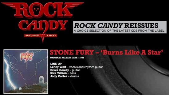 STONE FURY - Burns Like A Star [Rock Candy remastered] inside