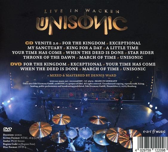 UNISONIC - Live In Wacken (2017) back